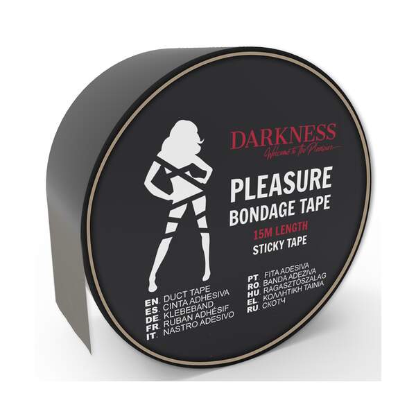 Sticky Bondage Tape Black 15M - Darkness