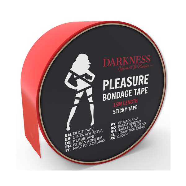 Sticky Bondage Tape Red 15M - Darkness