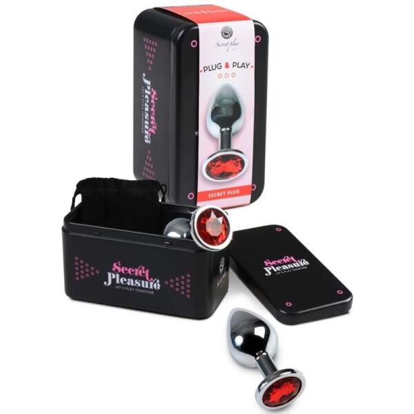 Butt Plug Diamant Rood - Secret Play - Afbeelding 2