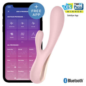 Satisfyer - Mono Flex Pink - Rabbit Vibrator - met App - Roze