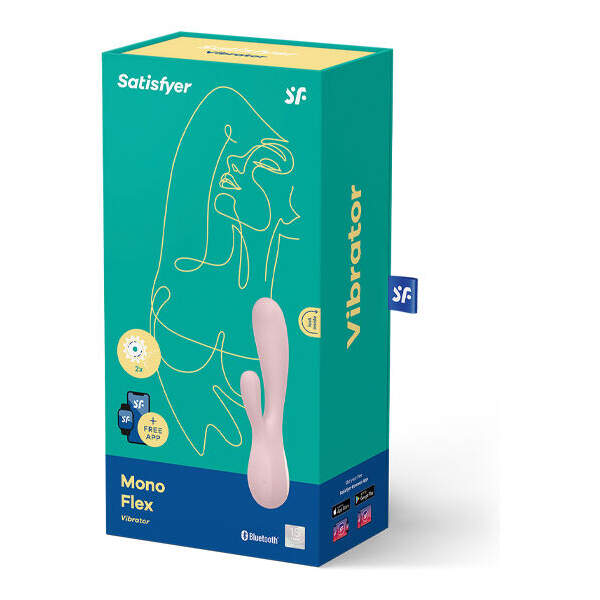 Satisfyer - Mono Flex Pink - Rabbit Vibrator - met App - Roze - Afbeelding 3