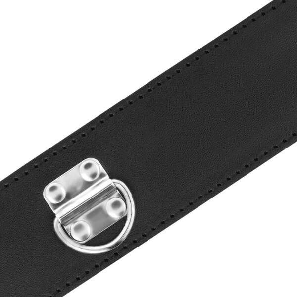 Darkness - Collar en Leash - Met Slotje - Zwart - Afbeelding 3