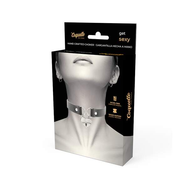 Choker Coquette met Hart met Slotje - Afbeelding 3