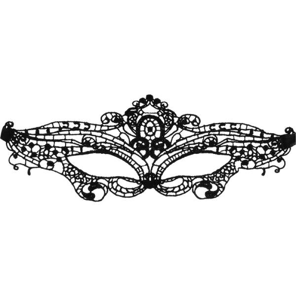 Coquette - Kanten Masker - Zwart - Afbeelding 3