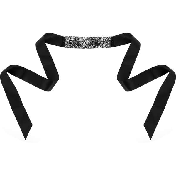 Coquette - Kanten Masker - Smal - Zwart - Afbeelding 2
