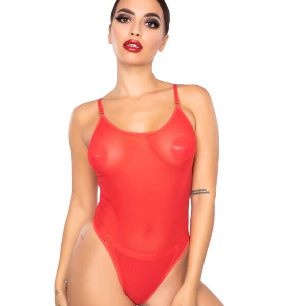 Kinky Diva - String Body - Gaas - Rood