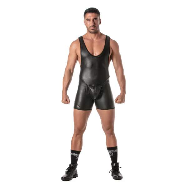 TOF PARIS - Kinky Bodysuit - Easy Access - PU-leer - Zwart - Afbeelding 5