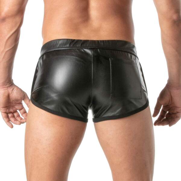 TOF PARIS - Kinky Retro Shorts - PU-leer - Zwart - Afbeelding 2