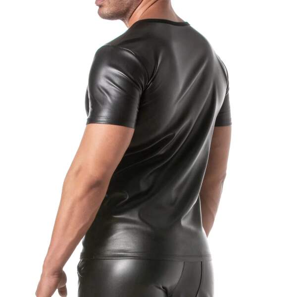 TOF PARIS - Kinky T-Shirt - PU-leer - Zwart - Afbeelding 4