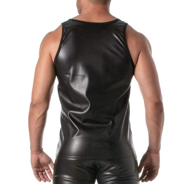 TOF PARIS - Kinky Tank Top - PU-leer - Zwart - Afbeelding 4
