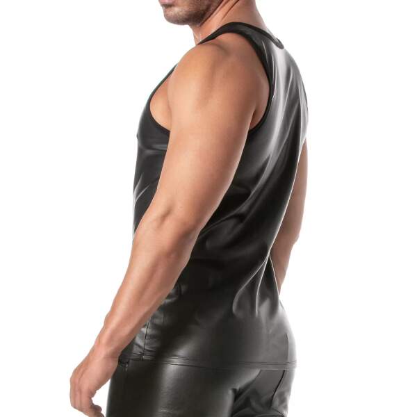 TOF PARIS - Kinky Tank Top - PU-leer - Zwart - Afbeelding 5