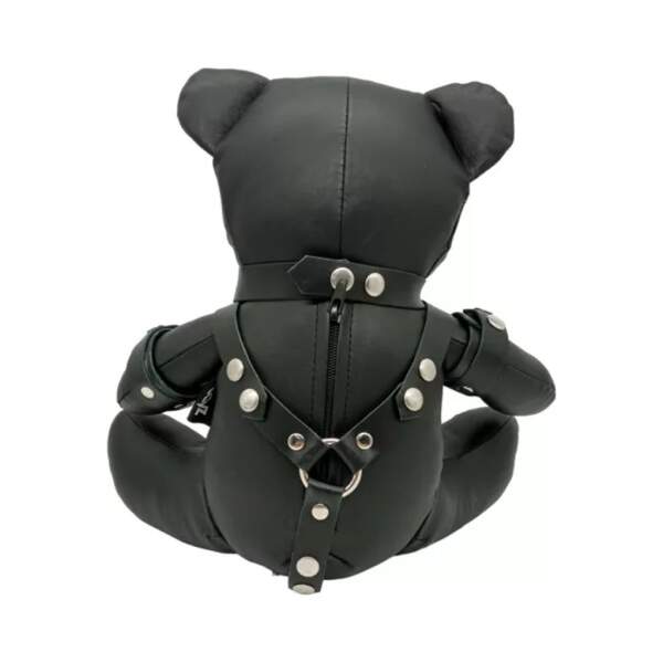 Zado - Kinky Teddy Beer - Leer - Zwart - Afbeelding 2