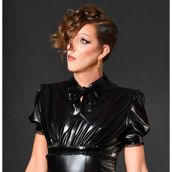 Patrice Catanzaro - Cross Dress - Mme Marianne - Wetlook Jurk - Zwart - Afbeelding 3