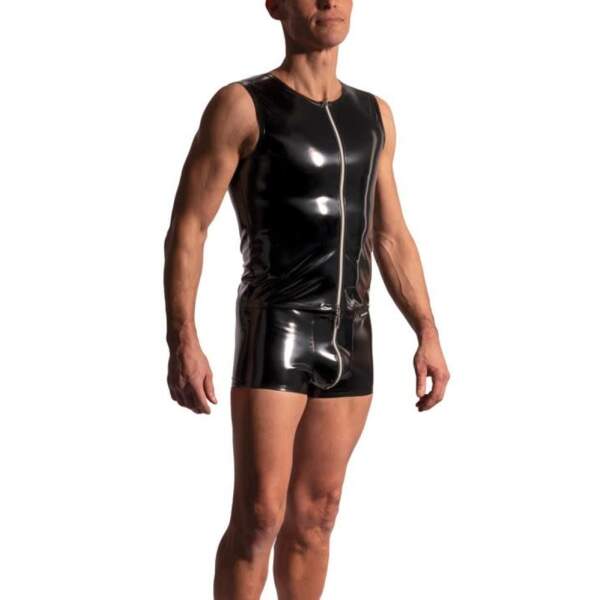 Manstore - M2225 - Zipped Pants - Lak - Zwart - Afbeelding 2