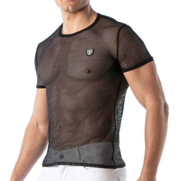 TOF PARIS - Shirt - Visnet - Zwart - Afbeelding 4