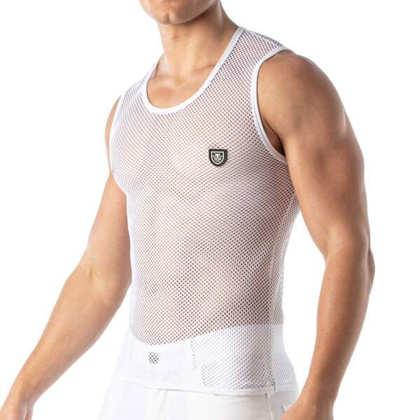 TOF PARIS - Tank Top - Visnet - Wit - Afbeelding 3