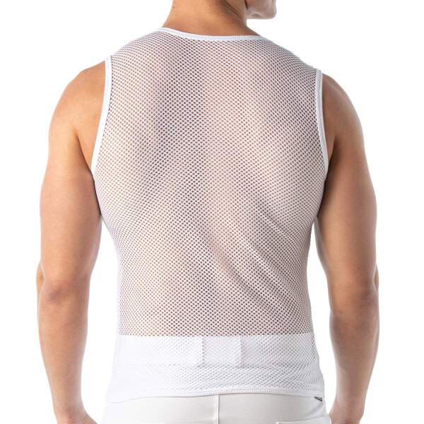 TOF PARIS - Tank Top - Visnet - Wit - Afbeelding 4