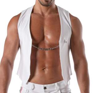 TOF PARIS - Patriot Vest - Gilet - Ketting - Katoen - Wit