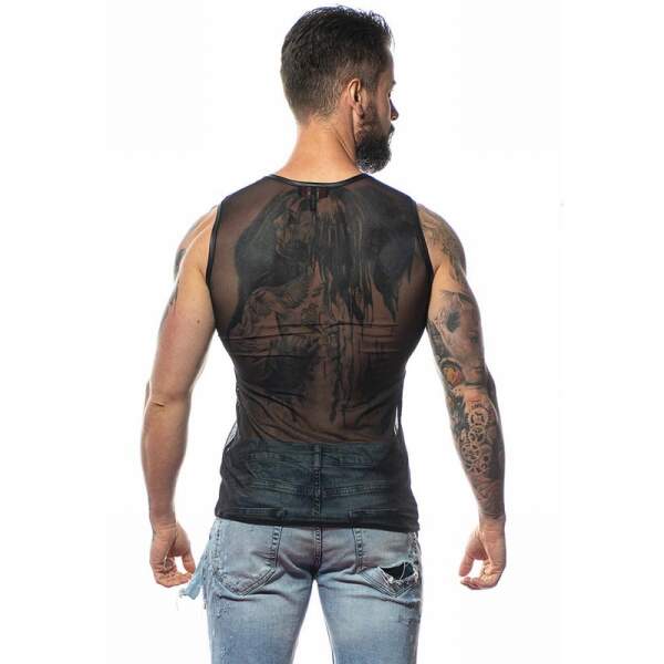 Patrice Catanzaro - Adrien Shirt - Mouwloos - Gaas - Zwart - Afbeelding 3