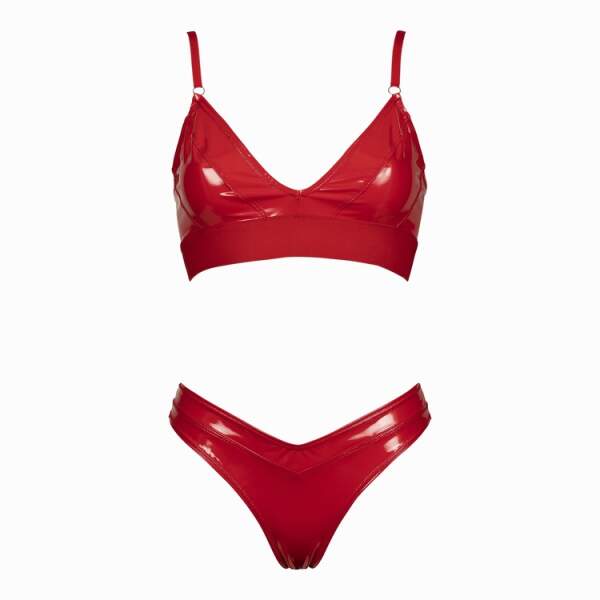Patrice Catanzaro - Jade - Brassiere - Lak - Rood - Afbeelding 5