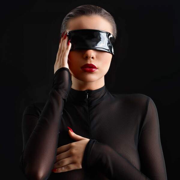 Patrice Catanzaro - Bandeau - Blindfold - Lak - Zwart