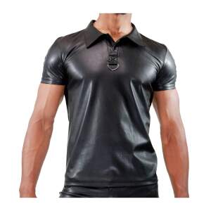 TOF PARIS - Fetish Polo - PU-leer - Zwart