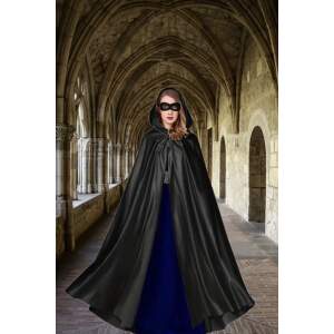 Cape Specialist - Cape - Capuchon - Masker - Satijn - Zwart