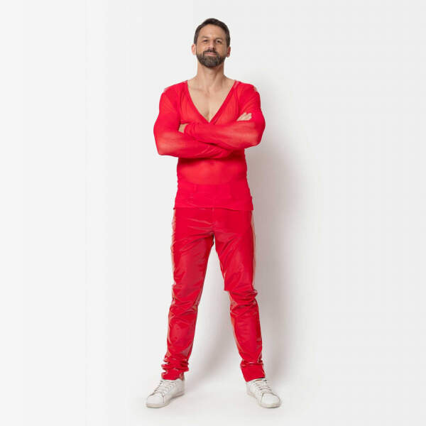 Patrice Catanzaro - Shawn Broek - Lak - Rood - Afbeelding 4