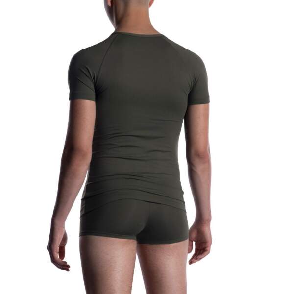Manstore M800 V-Neck Tee Olive - Afbeelding 2