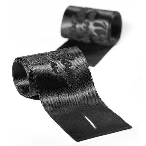 Bijoux Indiscrets - Silky Sensual Handcuffs - Handboeien - Satijn - Zwart - Afbeelding 2