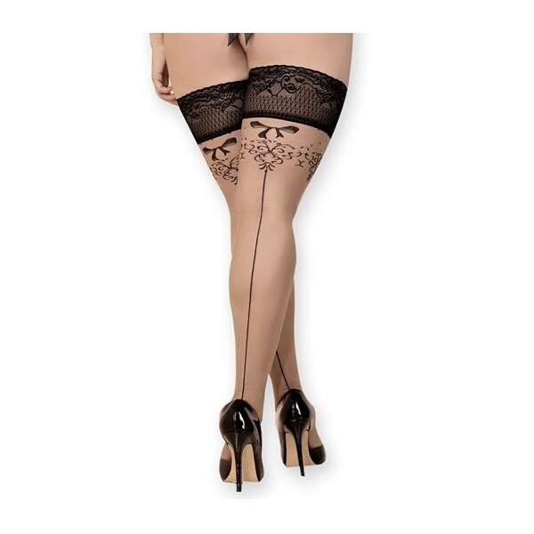 Ballerina's Secret - Hold-Up Kousen 440 - Plus Size - Zwart