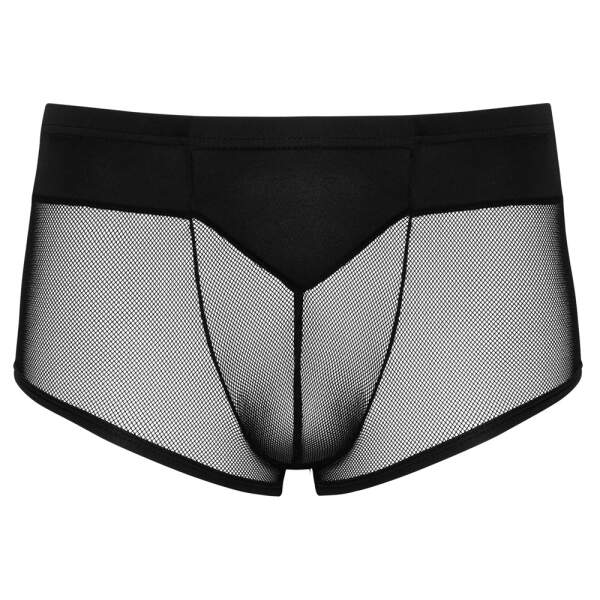 Svenjoyment Underwear - Short - Transparant - Mesh - Zwart - Afbeelding 4