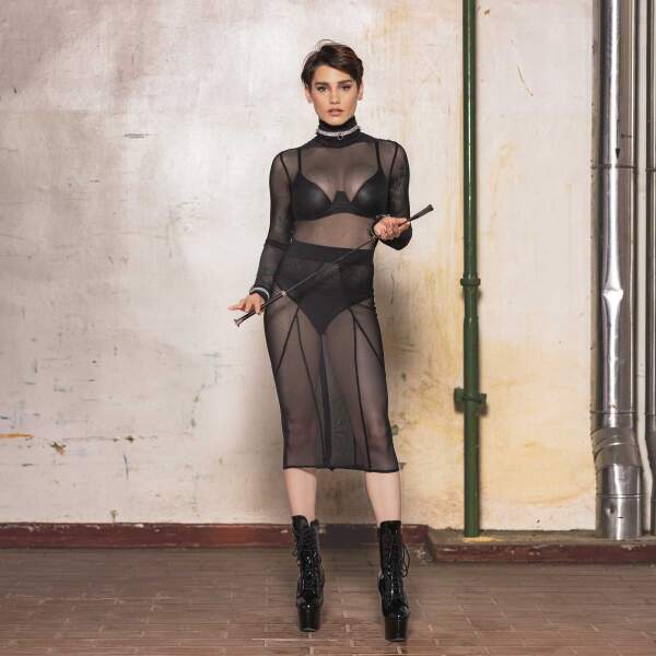 Patrice Catanzaro - Atmosphere Body - Stringbody - Gaas - Zwart - Afbeelding 8