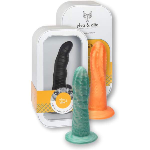 Circe Dildo Orange/Yellow/Black - Ylva & Dite - Afbeelding 5