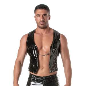 TOF PARIS - Kinky Gilet - Ketting - Lak - Zwart