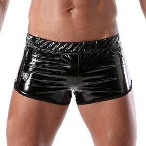 TOF PARIS - Vinyl Short - Lak - Achterzak - Zwart