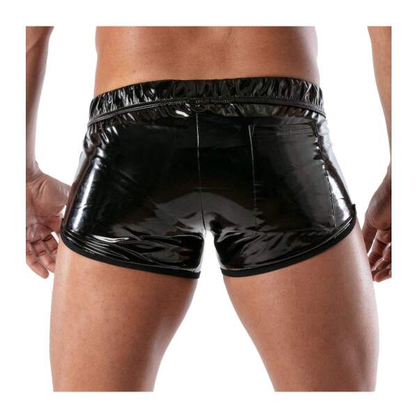 TOF PARIS - Vinyl Short - Lak - Achterzak - Zwart - Afbeelding 2