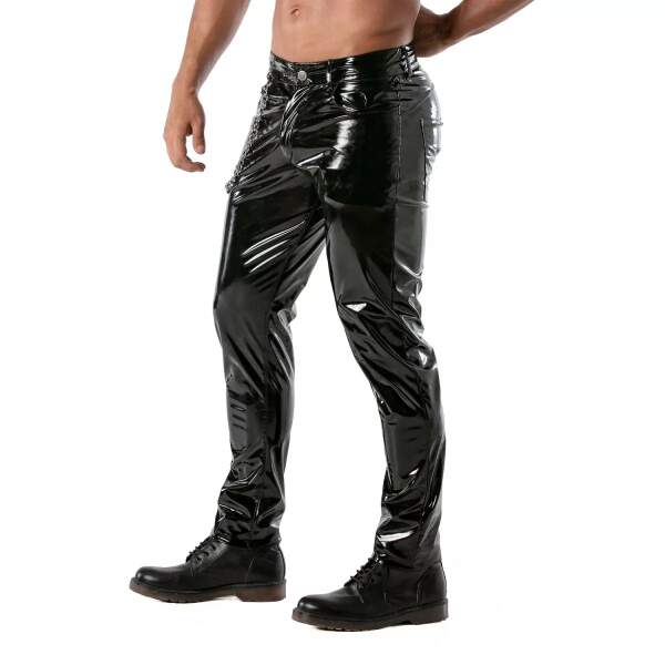 TOF PARIS - Lange Broek - 5-Pocket - Lak - Zwart - Afbeelding 4