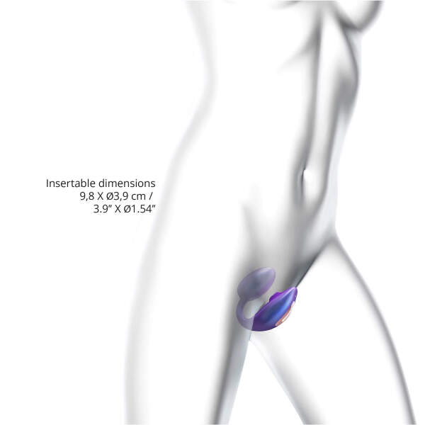 Love to Love - Wonderlover - Dual Stimulator - Clitoris Vibrator - G-Spot Vibrator - Luchtdruk - Remote - Purple Night - Afbeelding 4