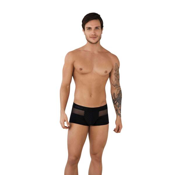 Clever Moda - Eden Latin Boxer - Zacht Microvezel - Transparant - Gaas - Zwart - Afbeelding 3