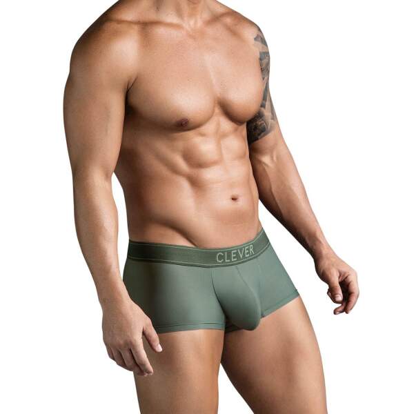Clever Moda - Craftiness Boxershort - Brede Band - Microvezel - Groen - Afbeelding 3