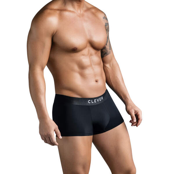 Clever Moda - Victor Latin - Boxershort - Lycra - Brede Band - Zwart - Afbeelding 2