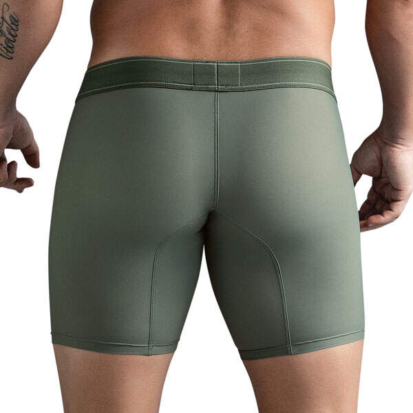 Clever Moda - Masculine Long Boxer - Zacht Microvezel - Groen - Afbeelding 3