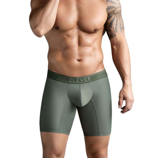 Clever Moda - Masculine Long Boxer - Zacht Microvezel - Groen - Afbeelding 2