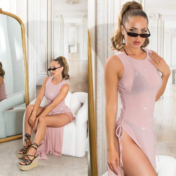 Koucla - Cover-up Jurkje - Gaas - Lurex - Roze - Afbeelding 3