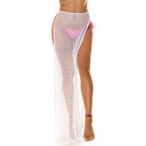 Koucla - Maxi - Beach - Skirt - Grove Visnet - Wit