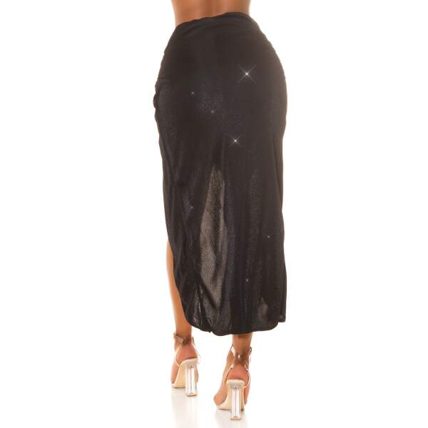 Koucla - Rok - Split - Lurex - Zwart - Afbeelding 3