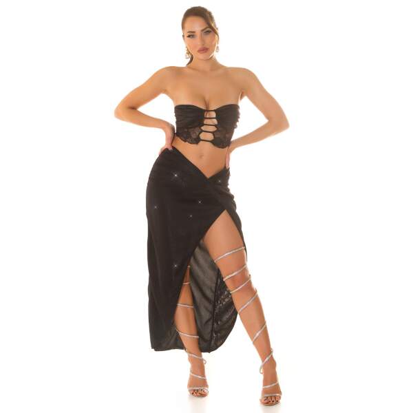 Koucla - Rok - Split - Lurex - Zwart - Afbeelding 8