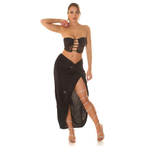 Koucla - Rok - Split - Lurex - Zwart - Afbeelding 6