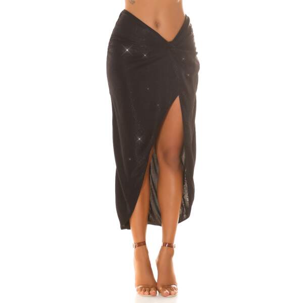 Koucla - Rok - Split - Lurex - Zwart - Afbeelding 4
